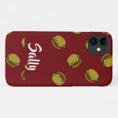 Hamburger-Muster Case-Mate iPhone Hülle (Rückseite (Horizontal))