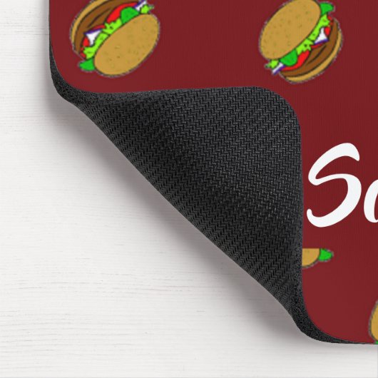 Hamburger-Muster Mousepad (Ecke)