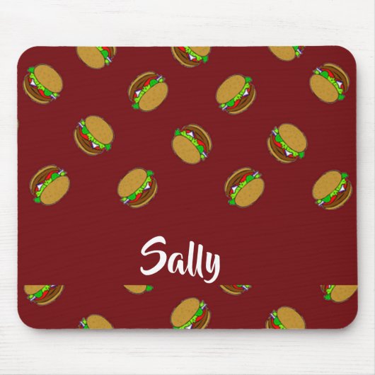 Hamburger-Muster Mousepad (Vorne)