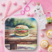 Hamburger Pappteller (Party)