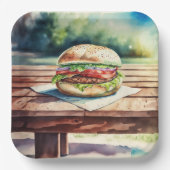 Hamburger Pappteller (Vorderseite)