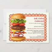 Hamburger Party | Fun Burger Celebration Einladung (Vorderseite)