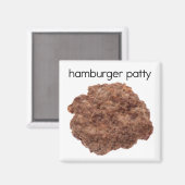 Hamburger Patty Kühlschrank Magnet (Vorderseite/Rückseite)