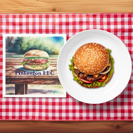 Hamburger Personalisiert Serviette
