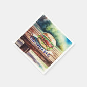 Hamburger Personalisiert Serviette (Ecke)