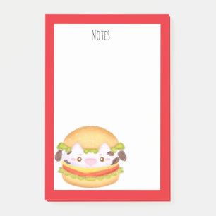 Hamburger Post-it Klebezettel