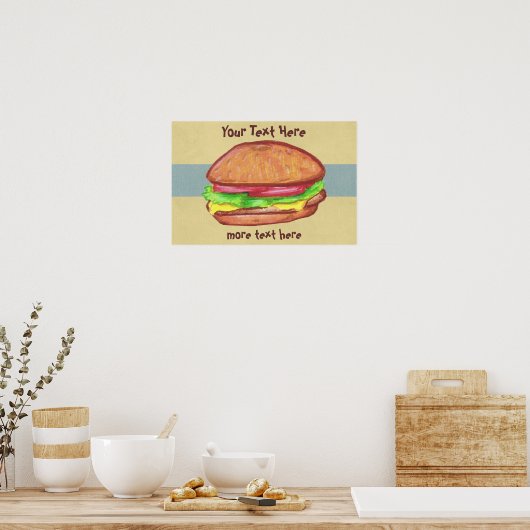 Hamburger Poster (Küche)