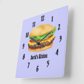 Hamburger Quadratische Wanduhr (Winkel)