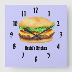 Hamburger Quadratische Wanduhr