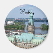 Hamburger Rathaus Magnet (Vorne)