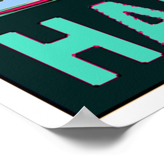 Hamburger Reiseplakat Poster (Ecke)