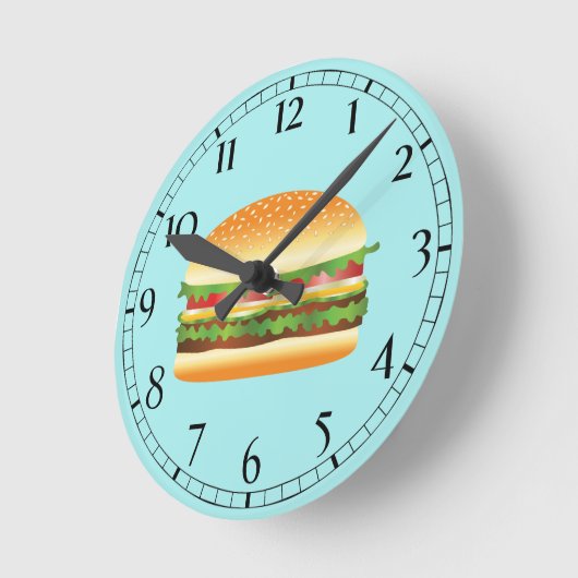 Hamburger Runde Wanduhr (Winkel)