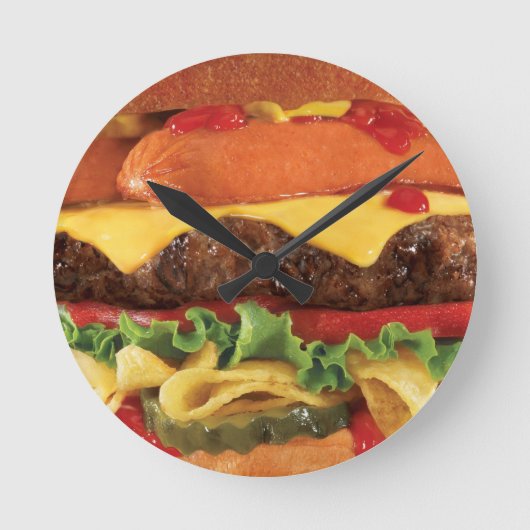 Hamburger Runde Wanduhr (Vorderseite)