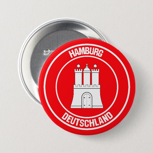 Hamburger RundEmblem Button (Vorne & Hinten)