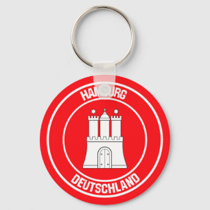 Hamburger RundEmblem Schlüsselanhänger