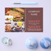 Hamburger Sandwich, privater Koch Catering Flyer (Einzeln)