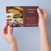 Hamburger Sandwich, privater Koch Catering Flyer (Handgriff)