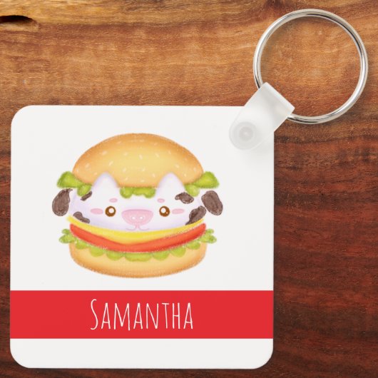 Hamburger Schlüsselanhänger (Rückseite)