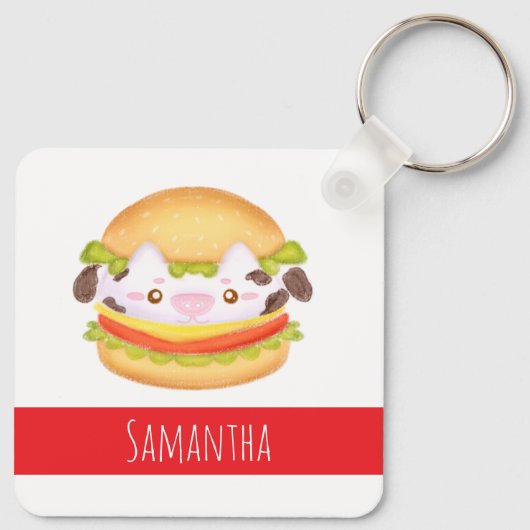Hamburger Schlüsselanhänger (Rückseite)