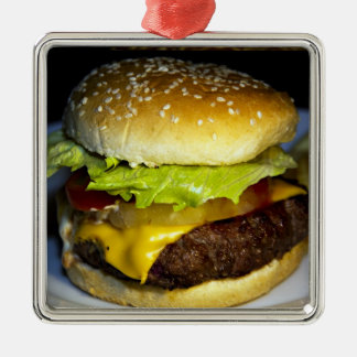 Hamburger Silbernes Ornament