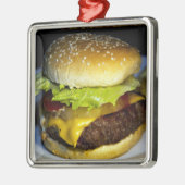 Hamburger Silbernes Ornament (Links)