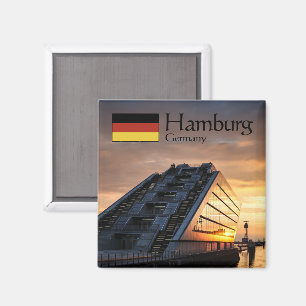 Hamburger Souvenir Magnet