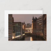 Hamburger Speicherstadt-Karte (Vorne/Hinten)