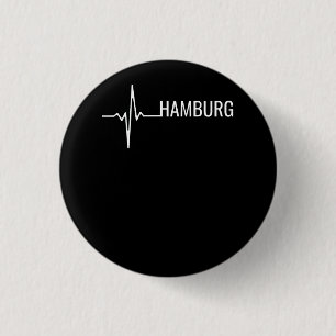 Hamburger Stadt Herzschlag Button