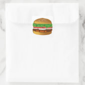 Hamburger Sticker (Tasche)
