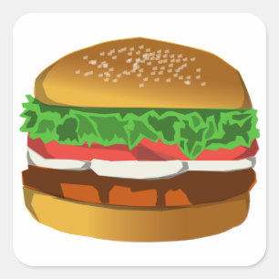Hamburger Sticker
