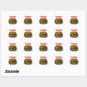 Hamburger Sticker (Blatt)