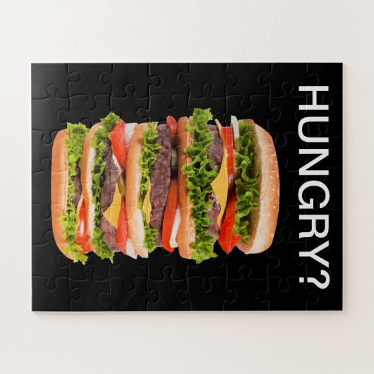 Hamburger Thema große Stückchen Puzzle (Horizontal)