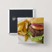 Hamburger und Fries Button (Vorne & Hinten)