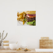 Hamburger und Fries Poster (Küche)
