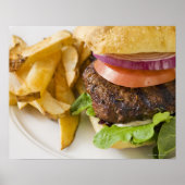Hamburger und Fries Poster (Vorne)