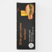 Hamburger und Hot Dog Fast Food Restaurant nach Ma Banner (Vertikal)