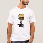 Hamburger und köstlich in Swahili (ni tamu) T-Shirt (Vorderseite)