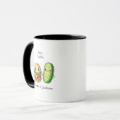 Hamburger und Pickle personalisierte Umarmungen Tasse (Vorderseite Links)