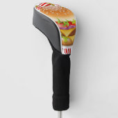 Hamburger und Pommes frites Golf Headcover (angewinkelt)