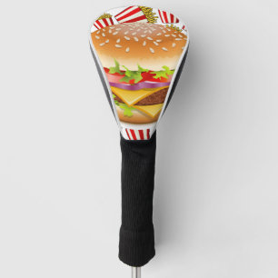 Hamburger und Pommes frites Golf Headcover