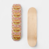 Hamburger und Pommes frites Skateboard (Vorderseite)