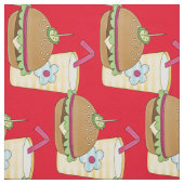 Hamburger und tränengekämmte Baumwolle Küche Stoff (Muster)