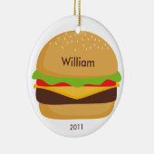 Hamburger-Verzierung Keramikornament (Rechts)