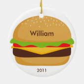 Hamburger-Verzierung Keramikornament (Hinten)