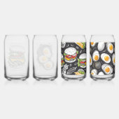 Hamburger Vintage Skizze von CallisC Arts ⭐ ⭐ ⭐ ⭐ Dosenglas (Hinten)