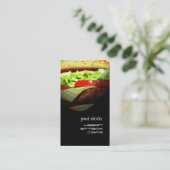 Hamburger Visitenkarten-Vorlage Visitenkarte (Stehend Vorderseite)