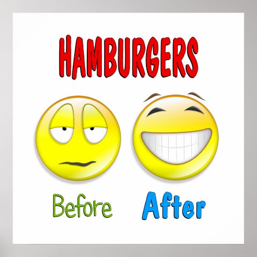 Hamburger vorher poster (Vorne)