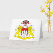 Hamburger Wappen-Grußkarte Karte (Gelbe Blume)