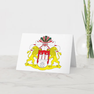Hamburger Wappen-Grußkarte Karte