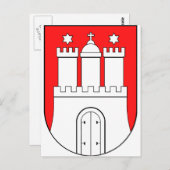 Hamburger Wappen Postkarte (Vorne/Hinten)